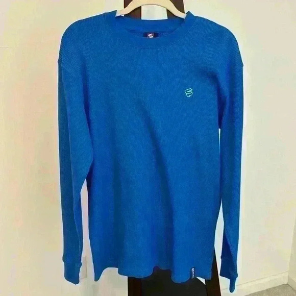 Men’s South Pole Blue Long Sleeve Thermal w/Logo Sz XL - Picture 1 of 4